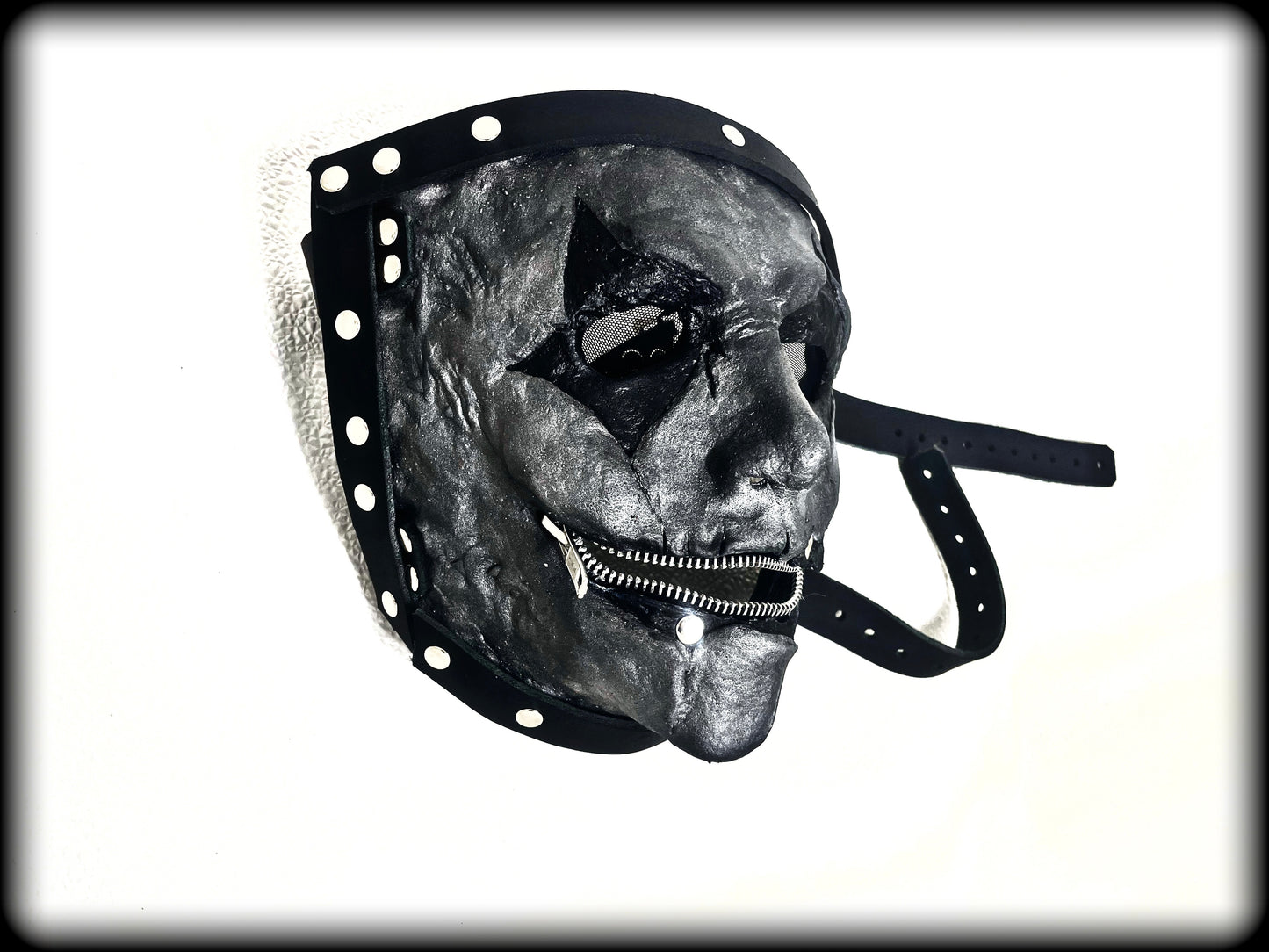 Silver jester mask