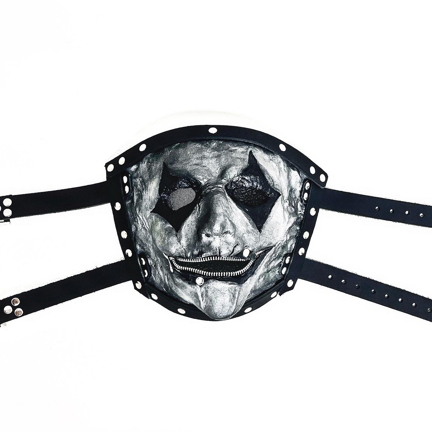 Silver jester mask